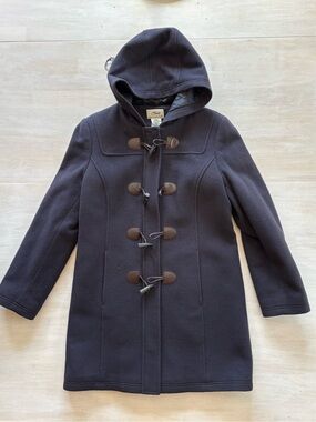 J. CREW Navy Duffle Pea Coat